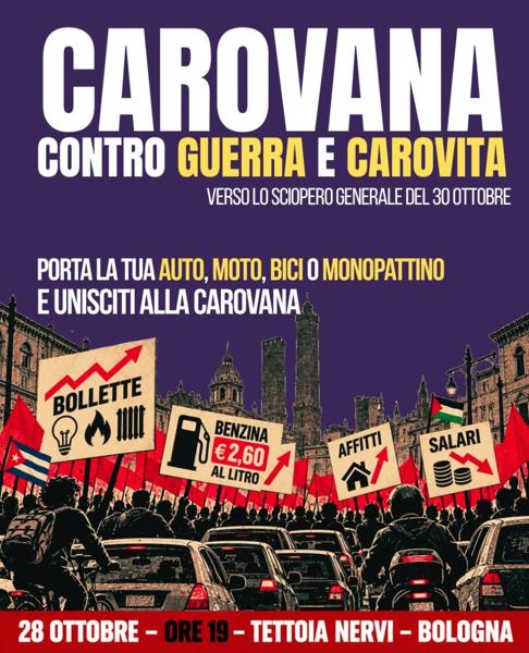 Carovana contro guerra e carovita