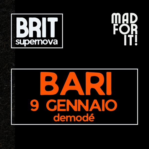 BRIT supernova PARTY BARI | live + dj set | 9 NOVEMBRE | DEMODE ORE 22:00