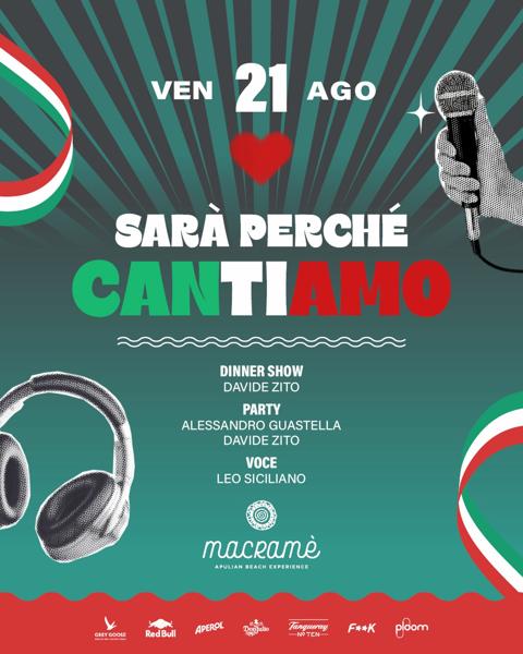 Sarà perché cantiamo