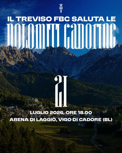 Il Treviso FBC saluta le Dolomiti Cadorine