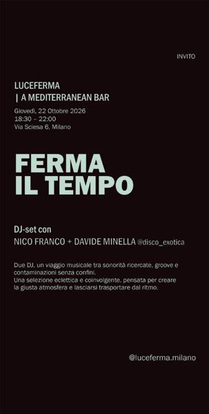 FERMA IL TEMPO