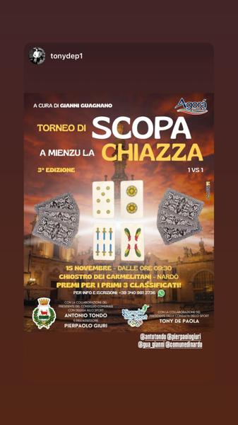 Torneo di Scopa A Mienzu La Chiazza