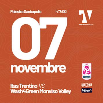 Itas Trentino vs Wash4Green Monviso Volley