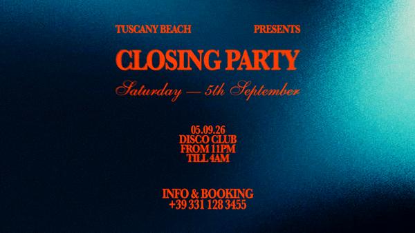DISCO CLUB pres. CLOSING PARTY
