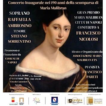 Concerto Inaugurale nei 190 anni della scomparsa di Maria Malibran