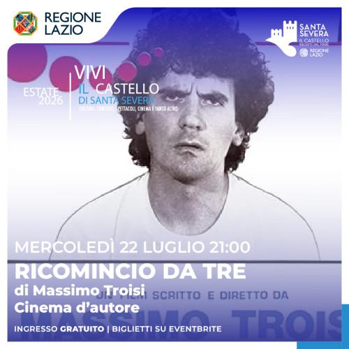 Proiezione Ricomincio da tre