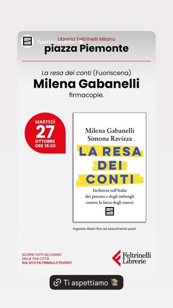 Milena Gabanelli firmacopie