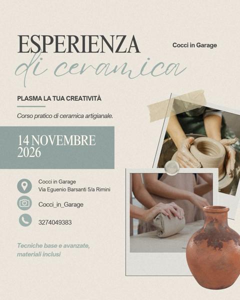 Corso pratico di ceramica artigianale