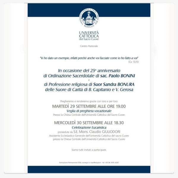 Celebrazione Eucaristica