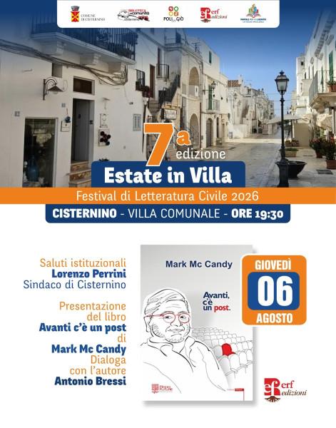 Estate in Villa - Presentazione libro Avanti, c'è un post