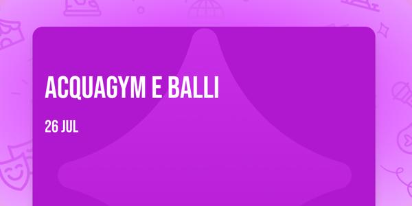 Acquagym e balli 🧎🏻💃🏻🕺🏻