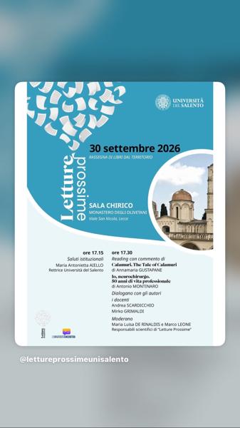 Letture Prossime - Rassegna di libri dal territorio