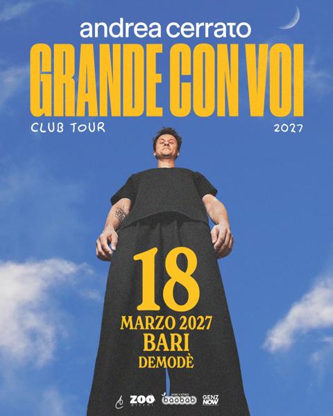 Andrea Cerrato – Grande Con Voi Club Tour 2027