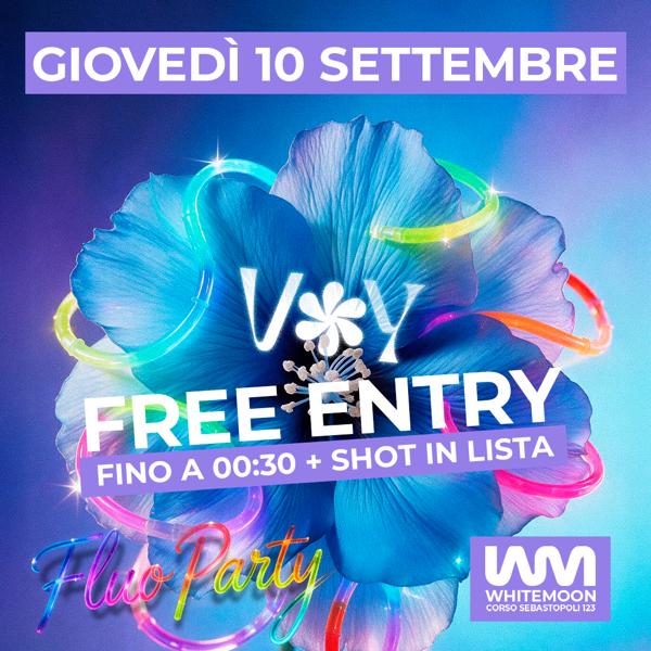 VOY FLUO PARTY - 10 SETTEMBRE