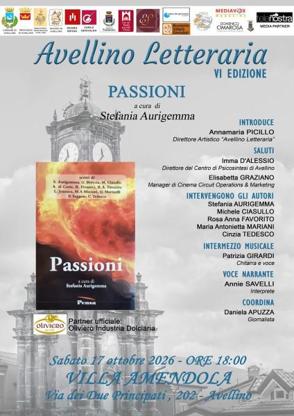Avellino Letteraria: presentazione del libro "Passioni"