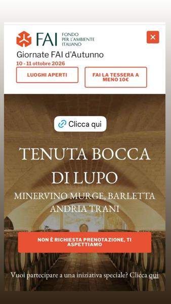 Giornate FAI d'Autunno - Tenuta Bocca di Lupo
