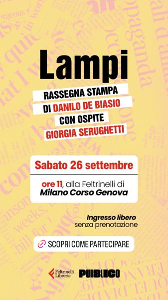 Lampi - Rassegna Stampa con Danilo De Biasio e Giorgia Serughetti