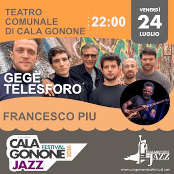 Gege' Telesforo - Jazz Radio 6et, a seguire Francesco Piu