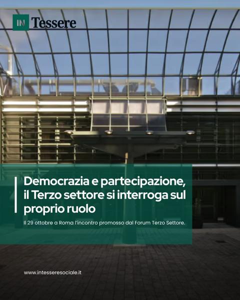 Democrazia e partecipazione: il ruolo del Terzo settore