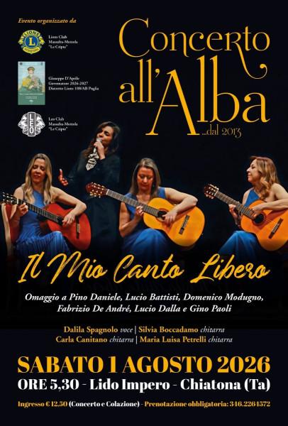 Il Mio Canto Libero - Concerto all'Alba
