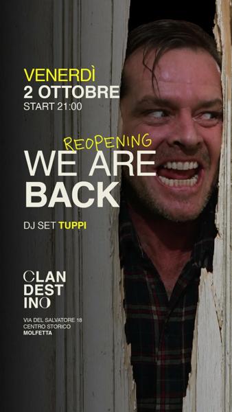 Reopening - We Are Back