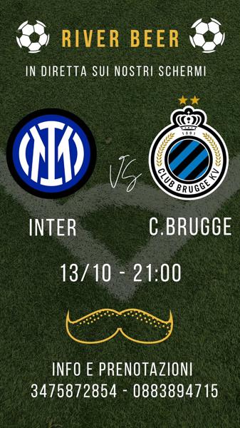 Inter - Club Brugge in diretta