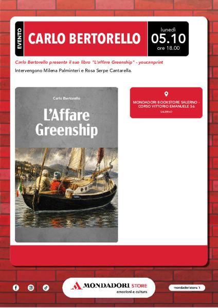 Carlo Bertorello presenta L'Affare Greenship