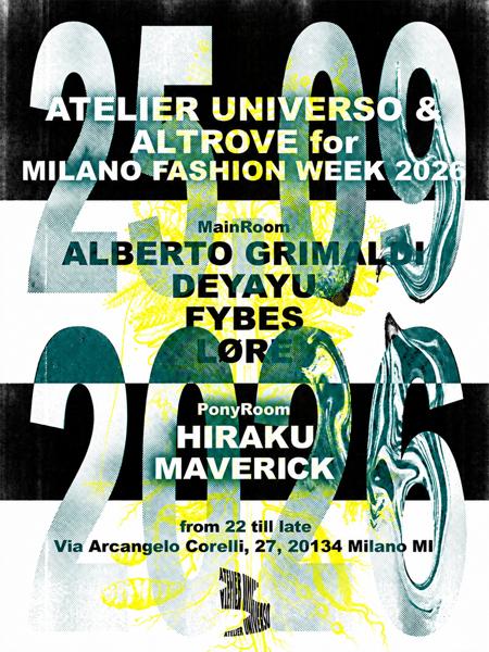 Atelier Universo x Altrove x MFW26