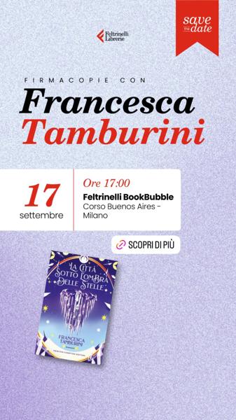Firma copie con Francesca Tamburini