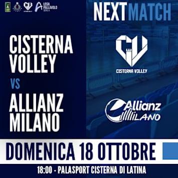 Cisterna Volley - Allianz Milano