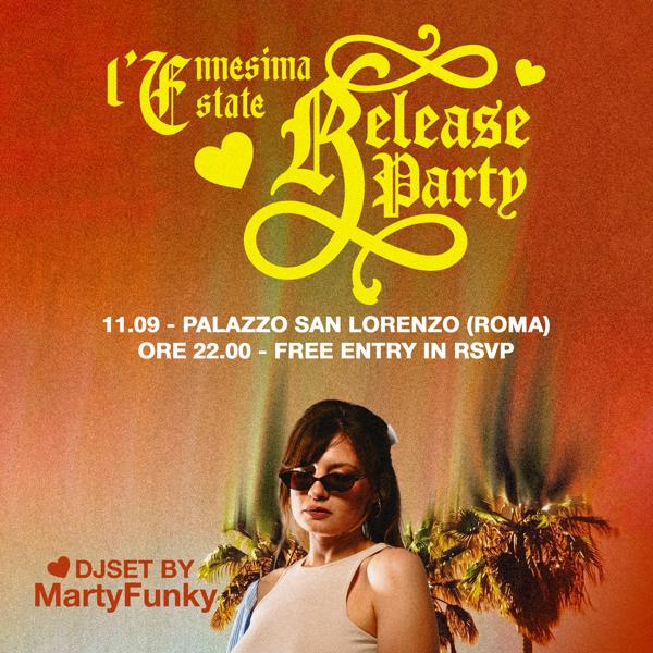 Yina - L'ennesima Estate - Release Party + DJ Set Marty Funky