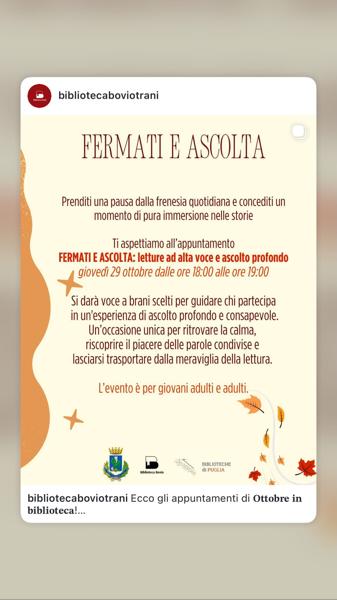 Fermati e ascolta