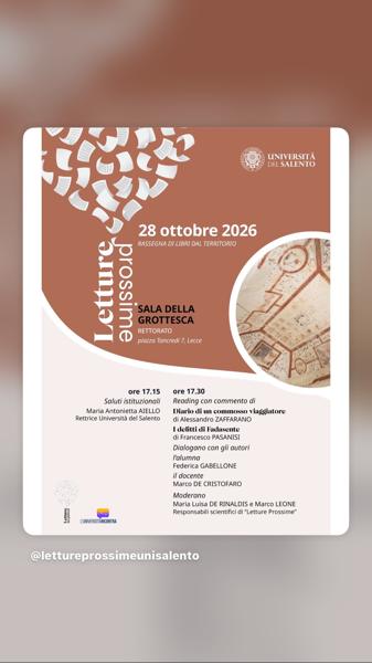 Letture Prossime - Rassegna di libri dal territorio