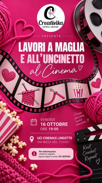 Lavori a maglia e all'uncinetto al Cinema