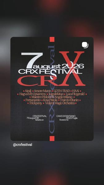 CRX Festival: Cristian Comes b2b Dogs I Know b2b Kang Brulèe