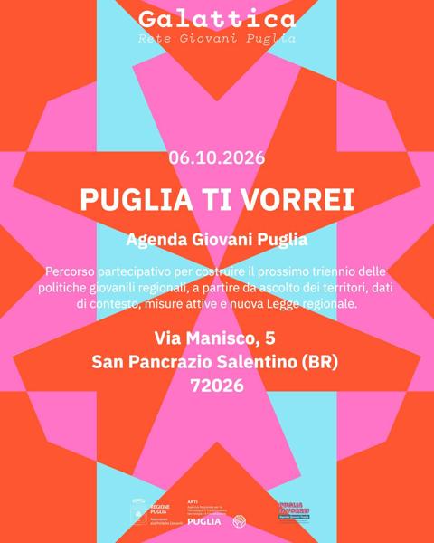 Puglia Ti Vorrei - Agenda Giovani Puglia