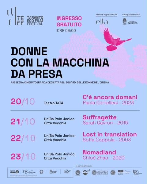 Donne con la macchina da presa