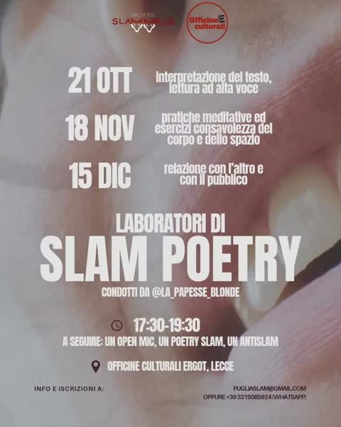 Laboratori di Slam Poetry
