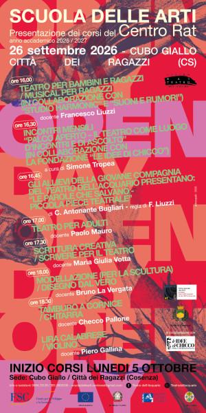 Open Day della Scuola delle Arti del Centro R.A.T.
