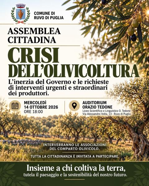 Assemblea Cittadina - Crisi dell'Olivicoltura