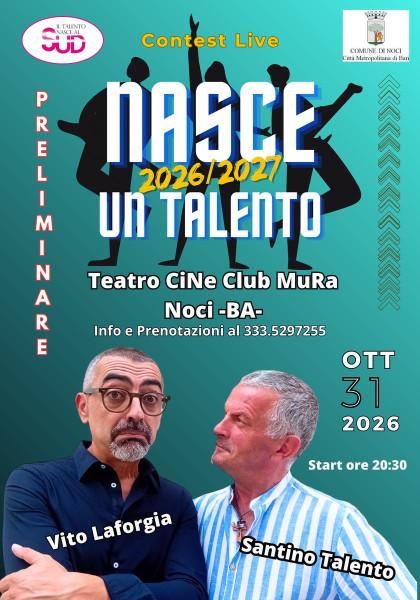 Nasce un Talento 2026/2027 - Prima Tappa Preliminare