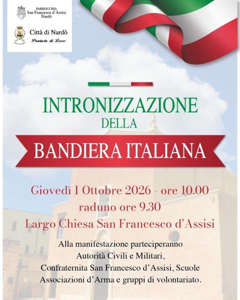 Intronizzazione della Bandiera Italiana