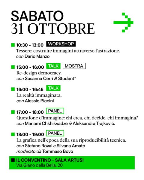 WHY Graphic Design Festival 2026 — Sabato 31 Ottobre
