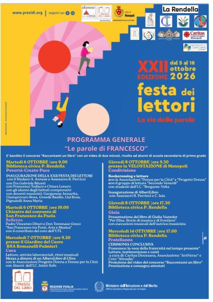 XXII Festa dei Lettori – Le parole di Francesco