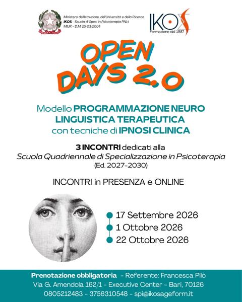 Open Day IKOS: Anamnesi e protocolli d’intervento