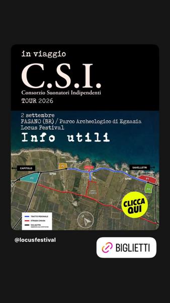 C.S.I. Tour 2026