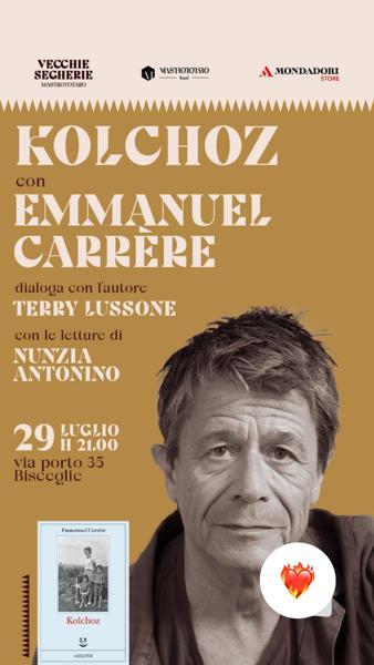 Presentazione libro: Kolchoz di Emmanuel Carrère