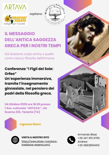 Il Messaggio dell'Antica Saggezza Greca per i Nostri Tempi — Conferenza "I Figli del Sole: Orfeo"
