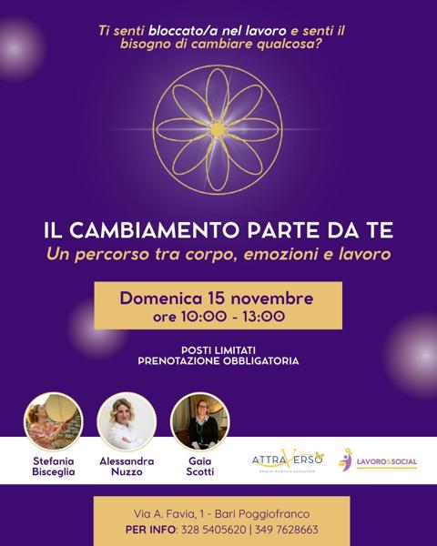 IL CAMBIAMENTO PARTE DA TE