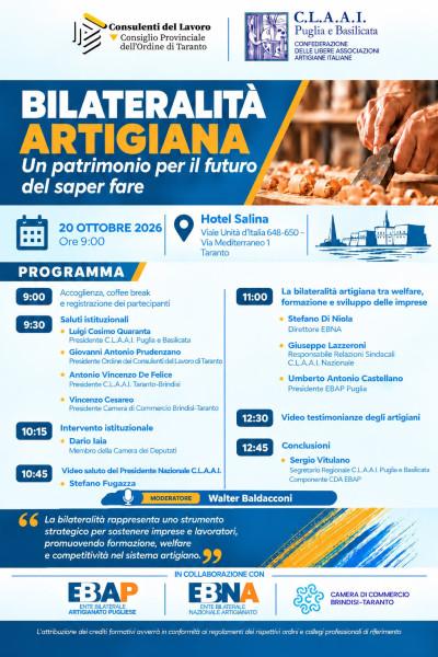 Bilateralità artigiana: un patrimonio per il futuro del saper fare